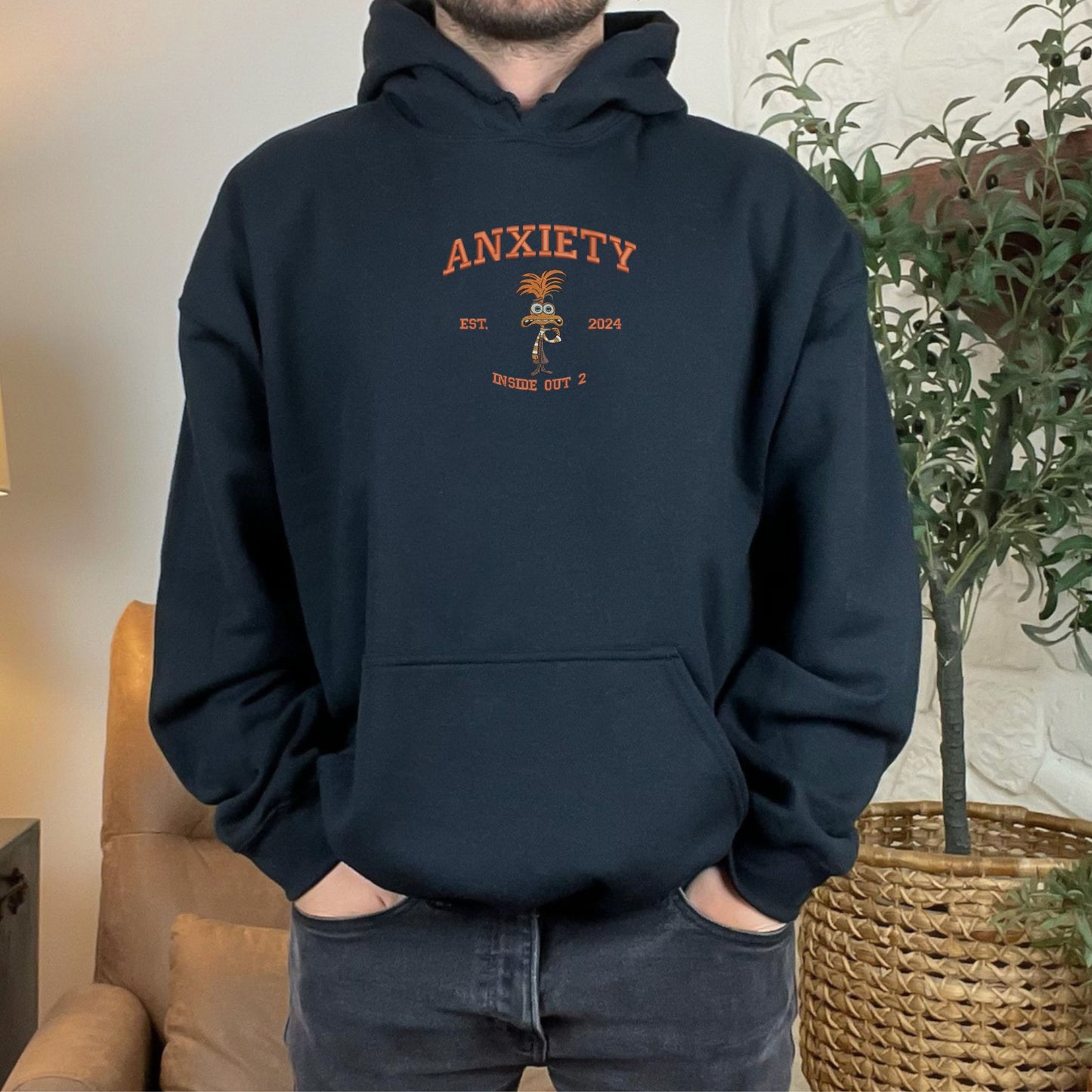 Anxiety Inside Out 2 Black Hoodie