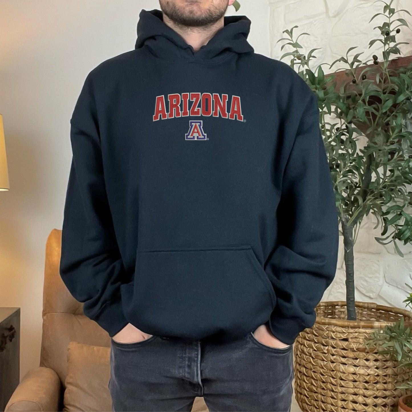 Arizona A Black Men's Hoodie