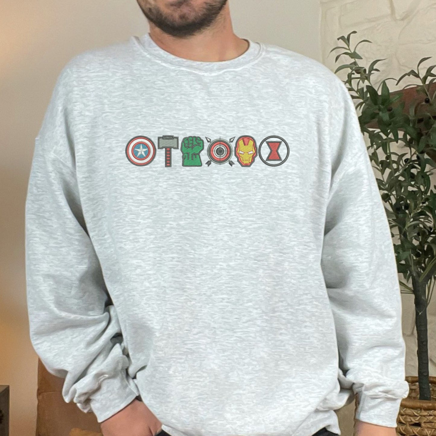 Avenger Icons Men's Grey Sweatshirt