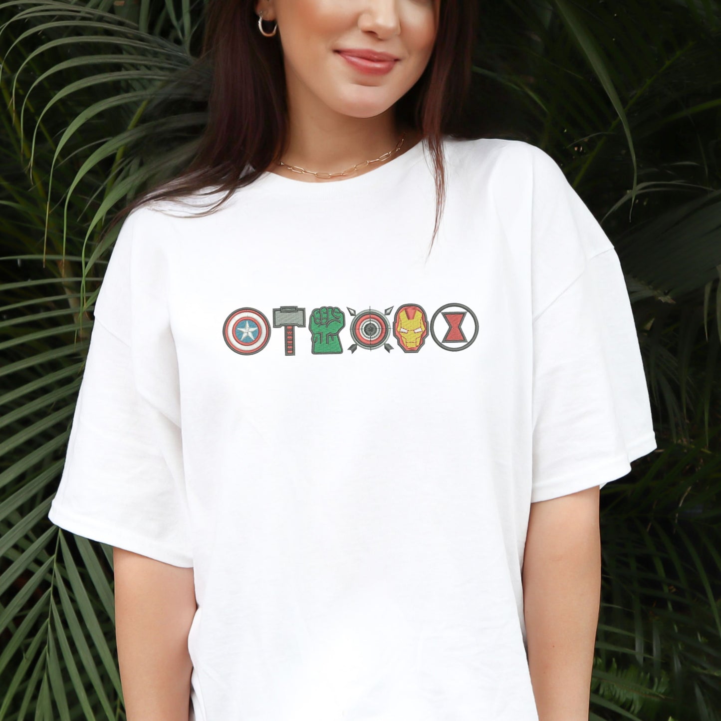 Avenger Icons White Woman's T-Shirt