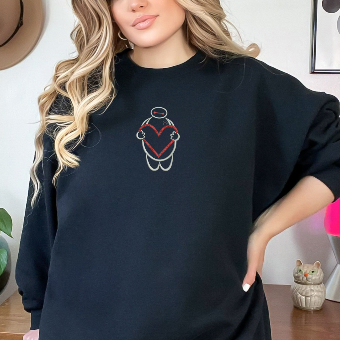 Baymax Love Black Sweatshirt