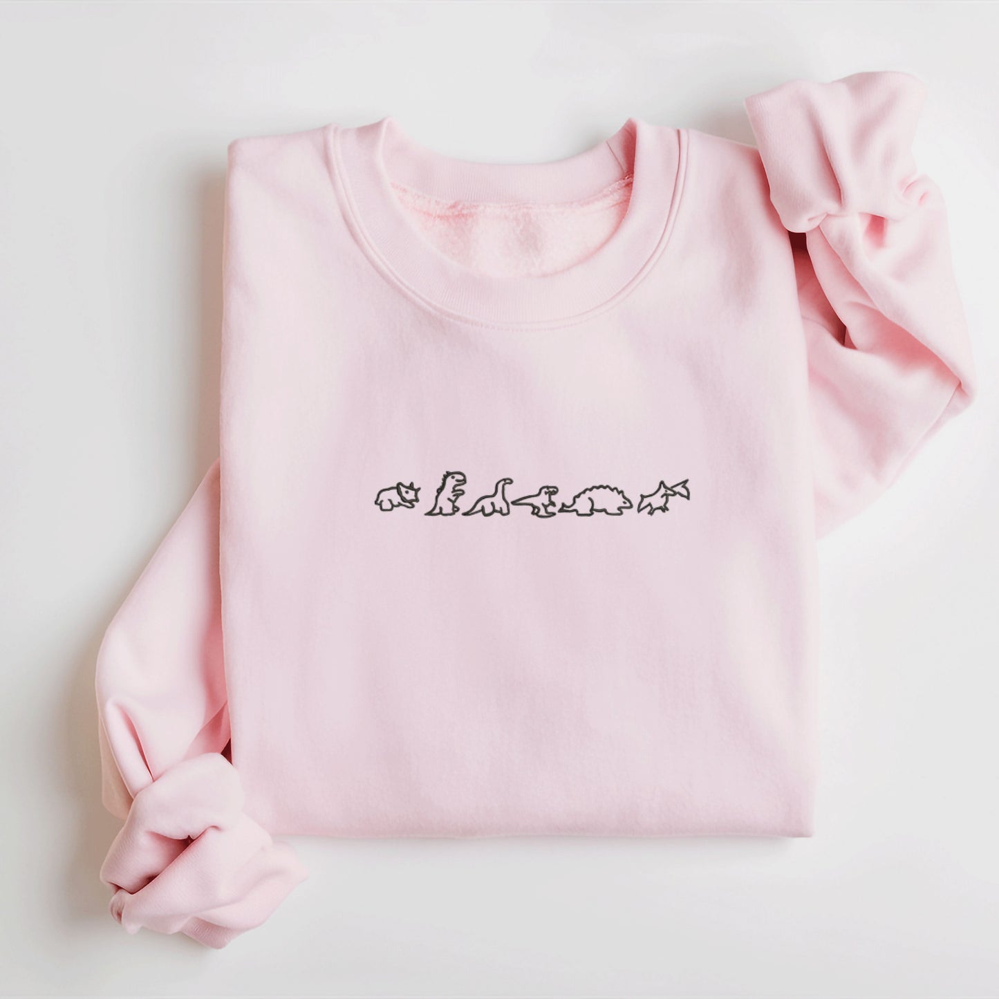 Dinosaurus Family Light Pink Sweatshirt