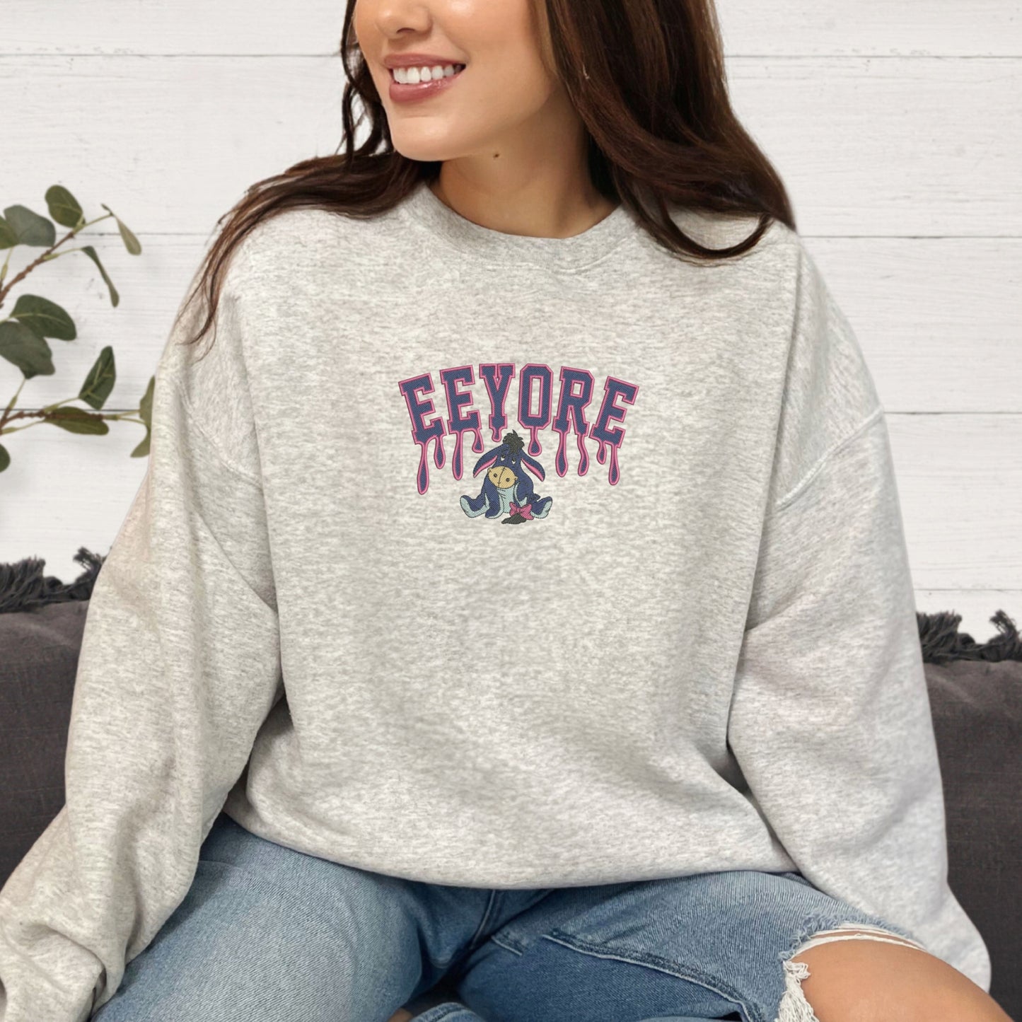 Eeyore Drip Grey Sweatshirt