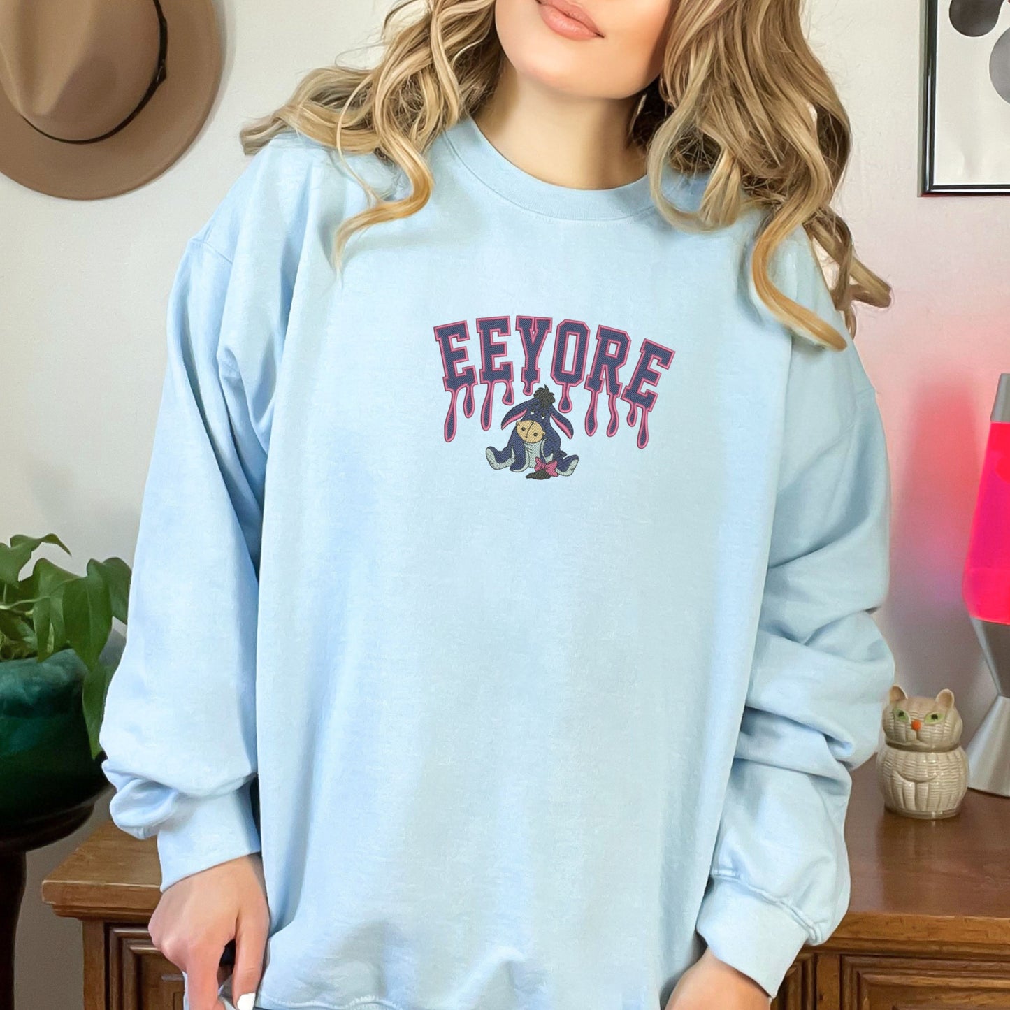 Eeyore Drip Light Blue Sweatshirt