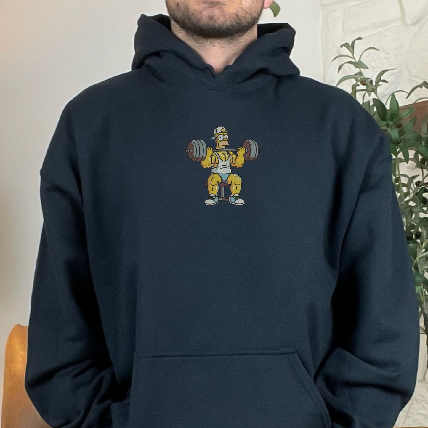 Homer Gym Black Hoodie