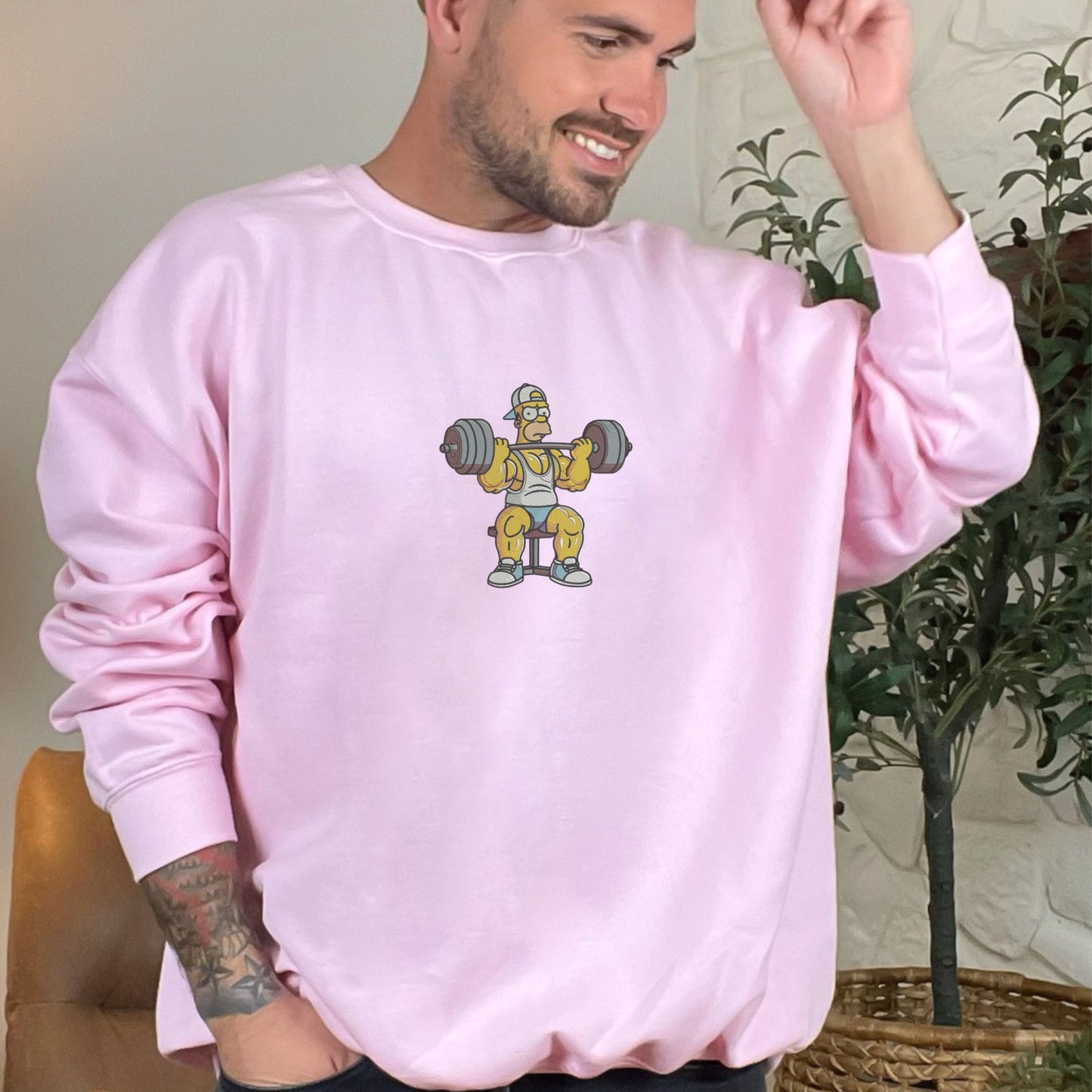 Homer Gym Light Pink Sweatshirt