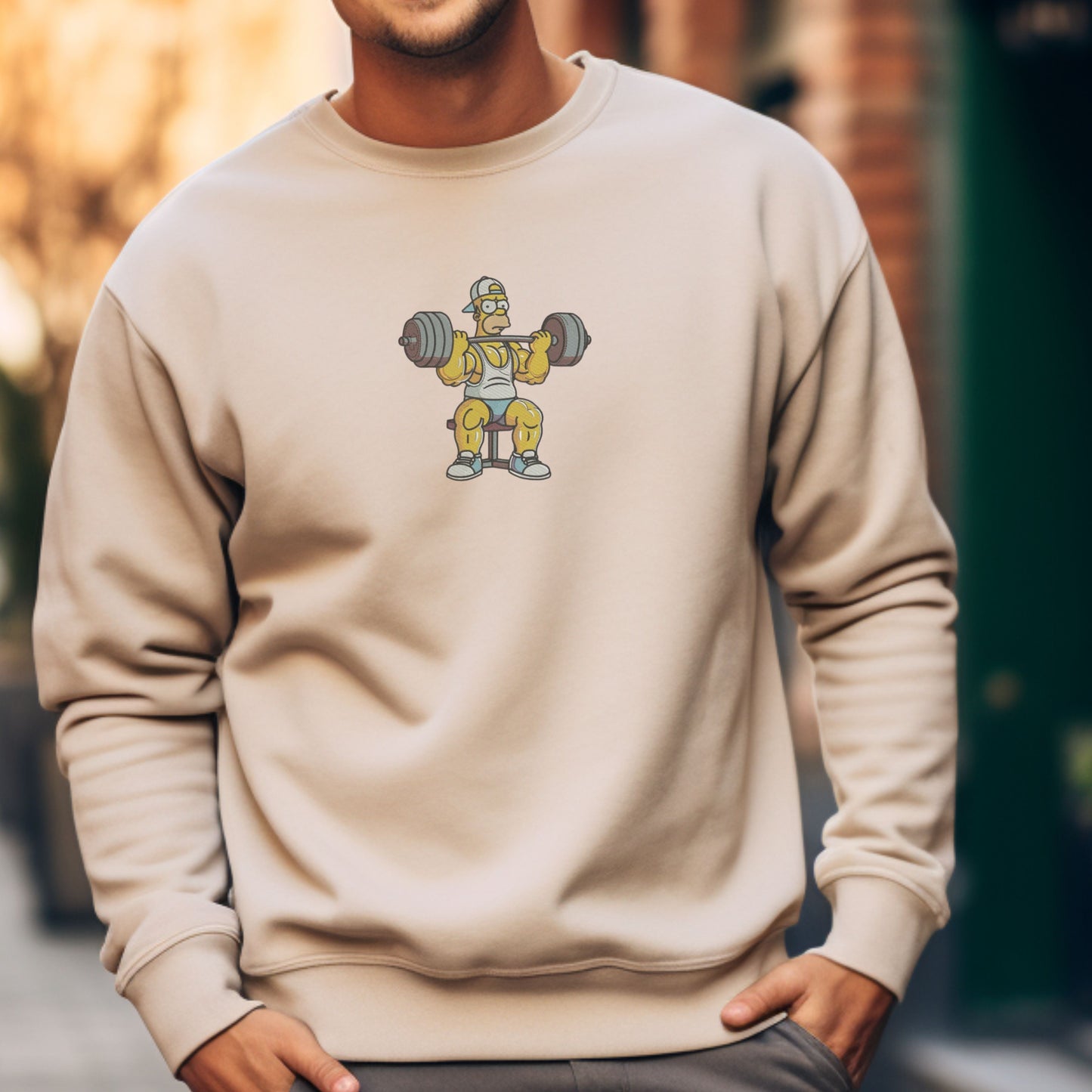 Homer Gym Sand Sweatshirt