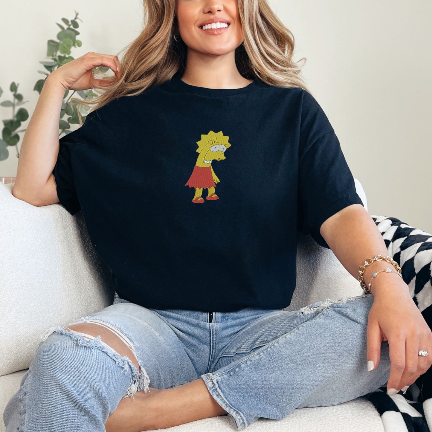 Lisa Simpson Black T-Shirt