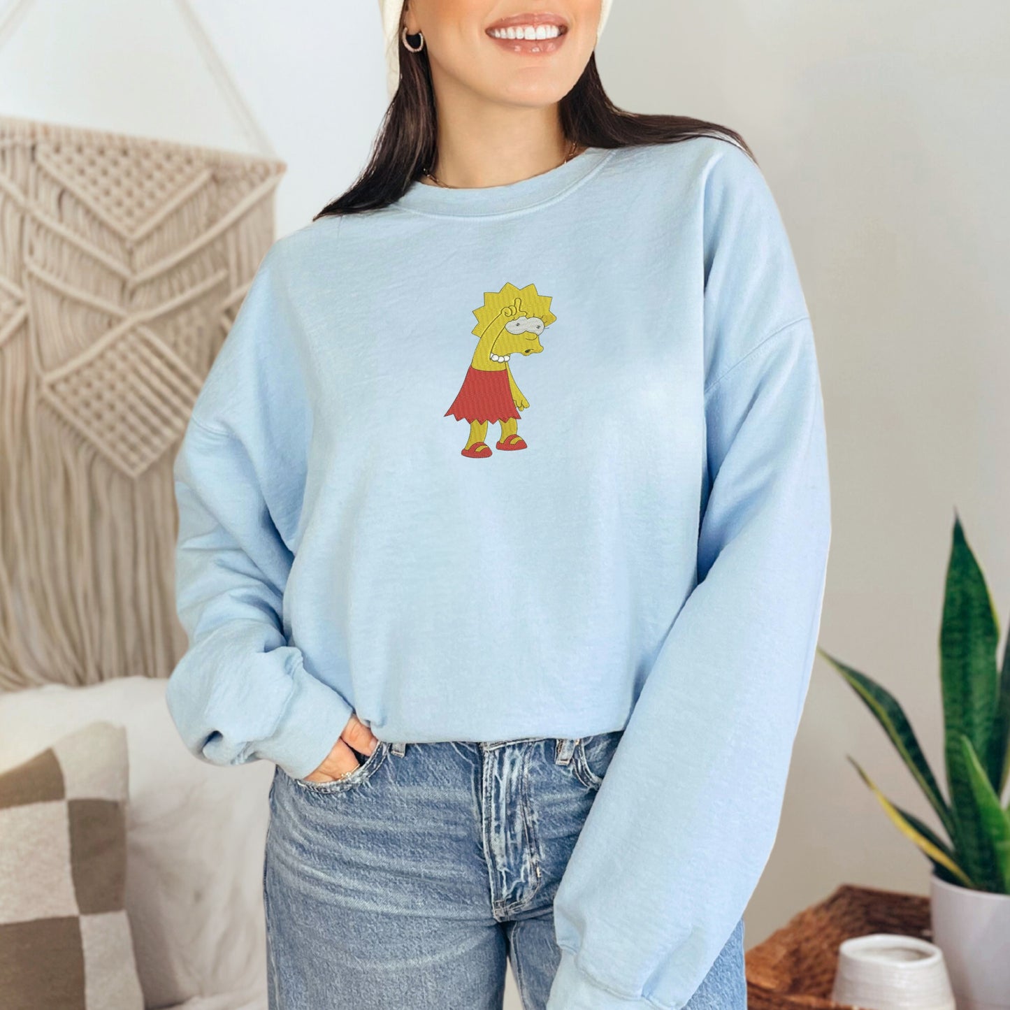 Lisa Simpson Light Blue Sweatshirt