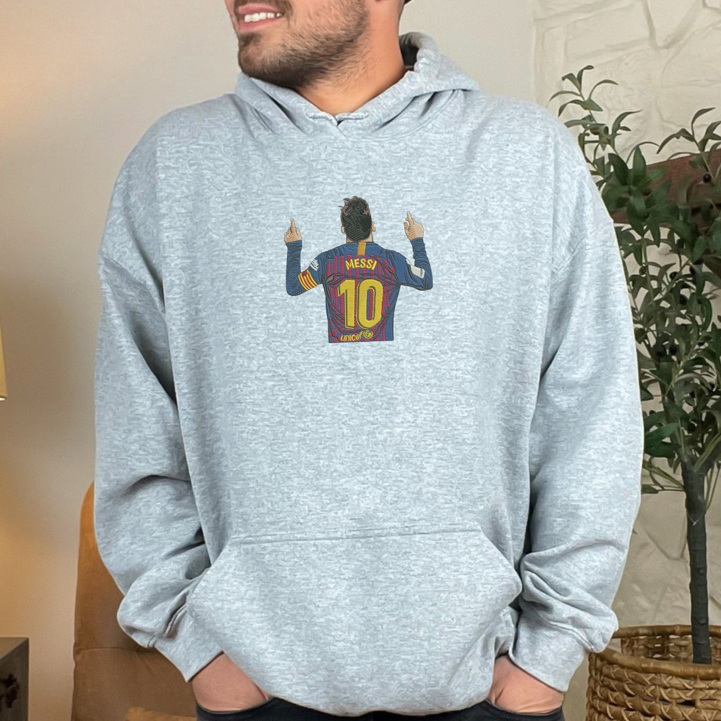 Messi Grey Hoodie
