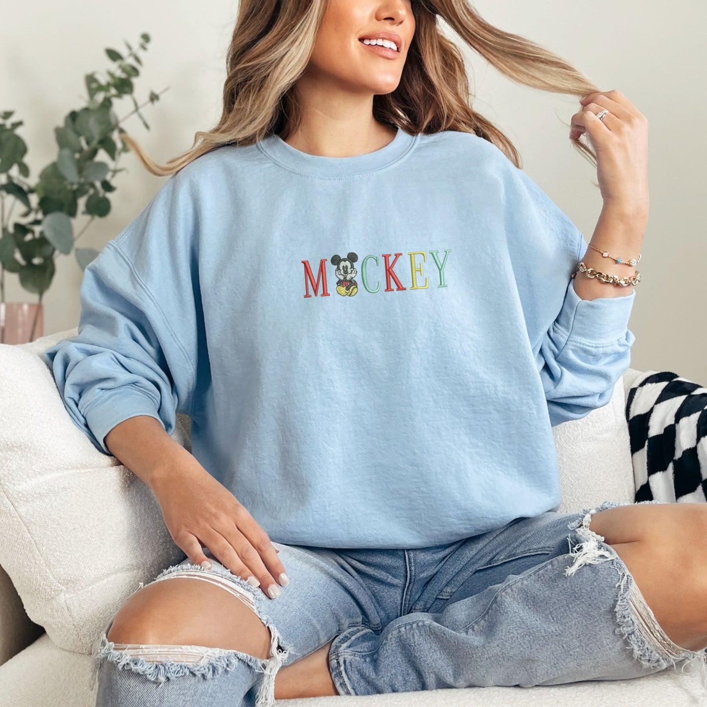 Mickey Light Blue Sweatshirt
