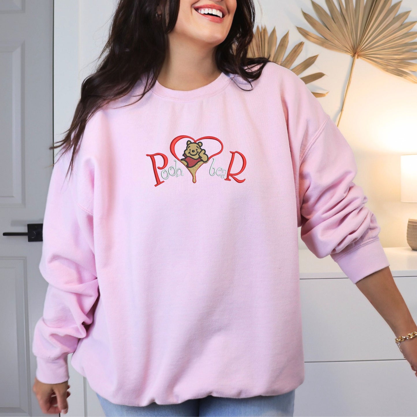 Pooh Love Light Pink Sweatshirt