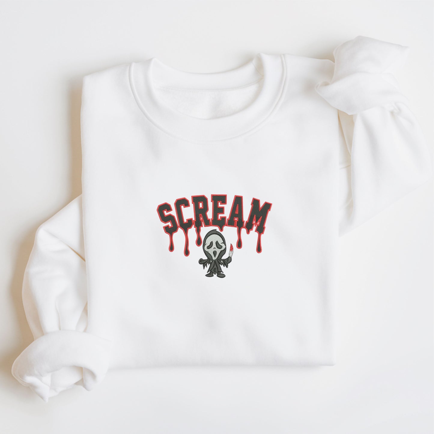 Scream Drip White Sweatshirt