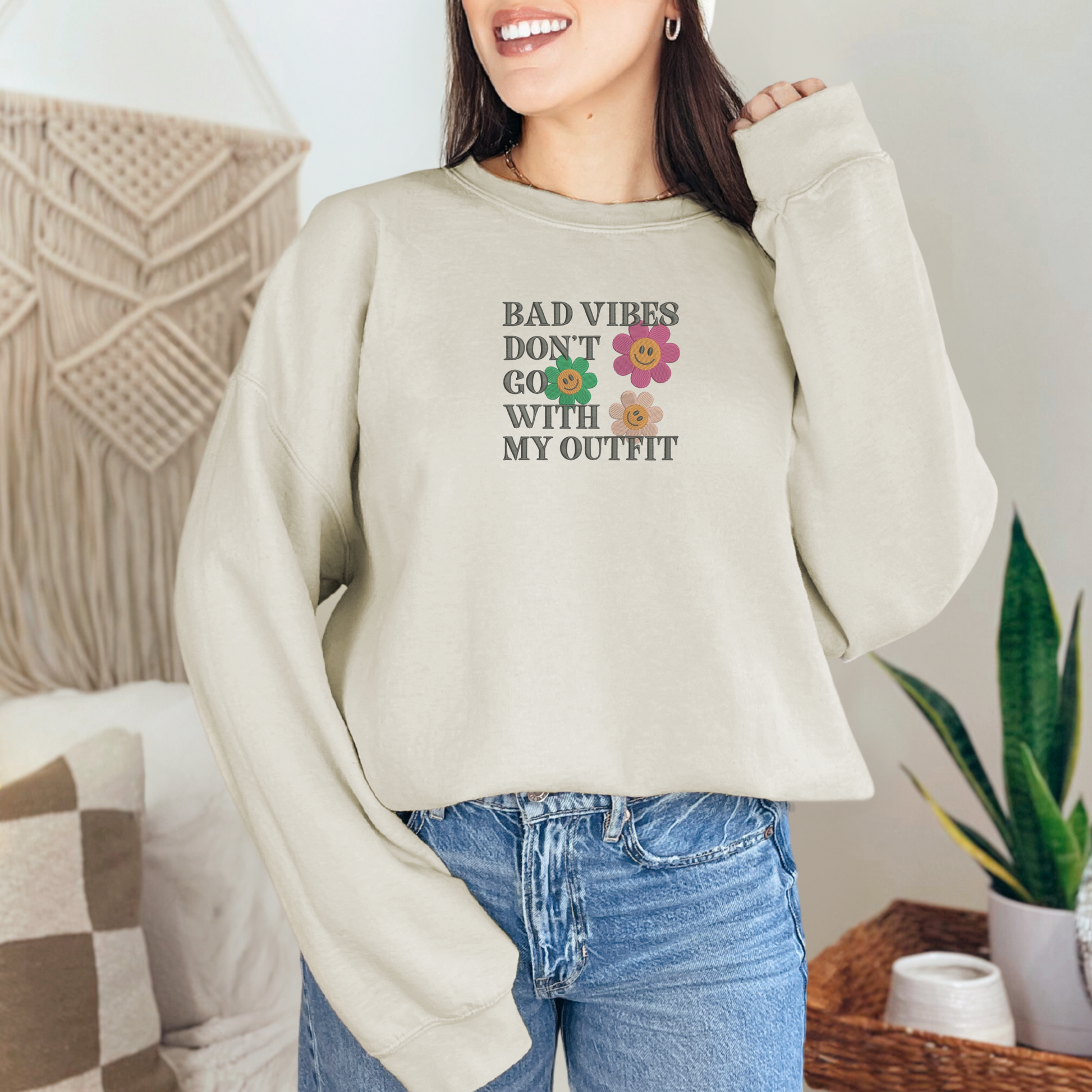 Bad Vibes Sand Sweatshirt