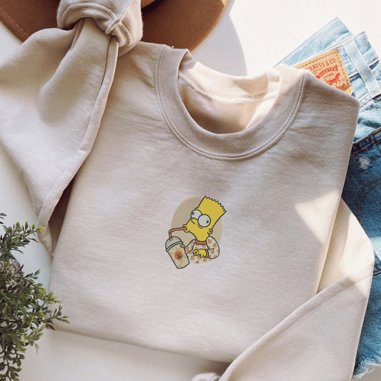 Halloween Bart Simpson Drink Sand Sweatshirt