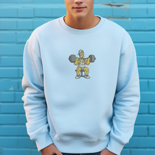 Homer Gym Light Blue Sweatshirt