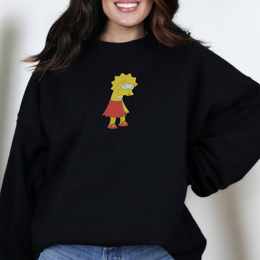 Lisa Simpson Black Sweatshirt