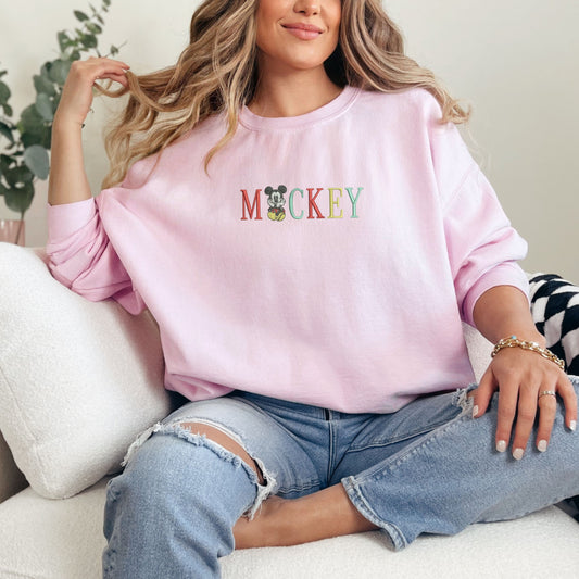 Mickey Light Pink Sweatshirt