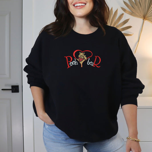 Pooh Love Black Sweatshirt