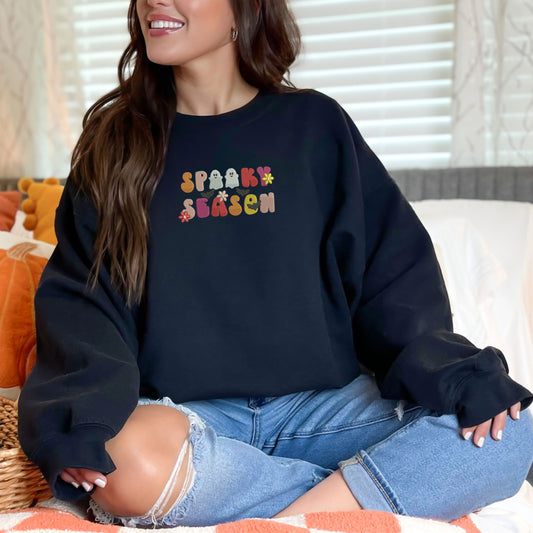 Spooky Season Black Sweatshirt