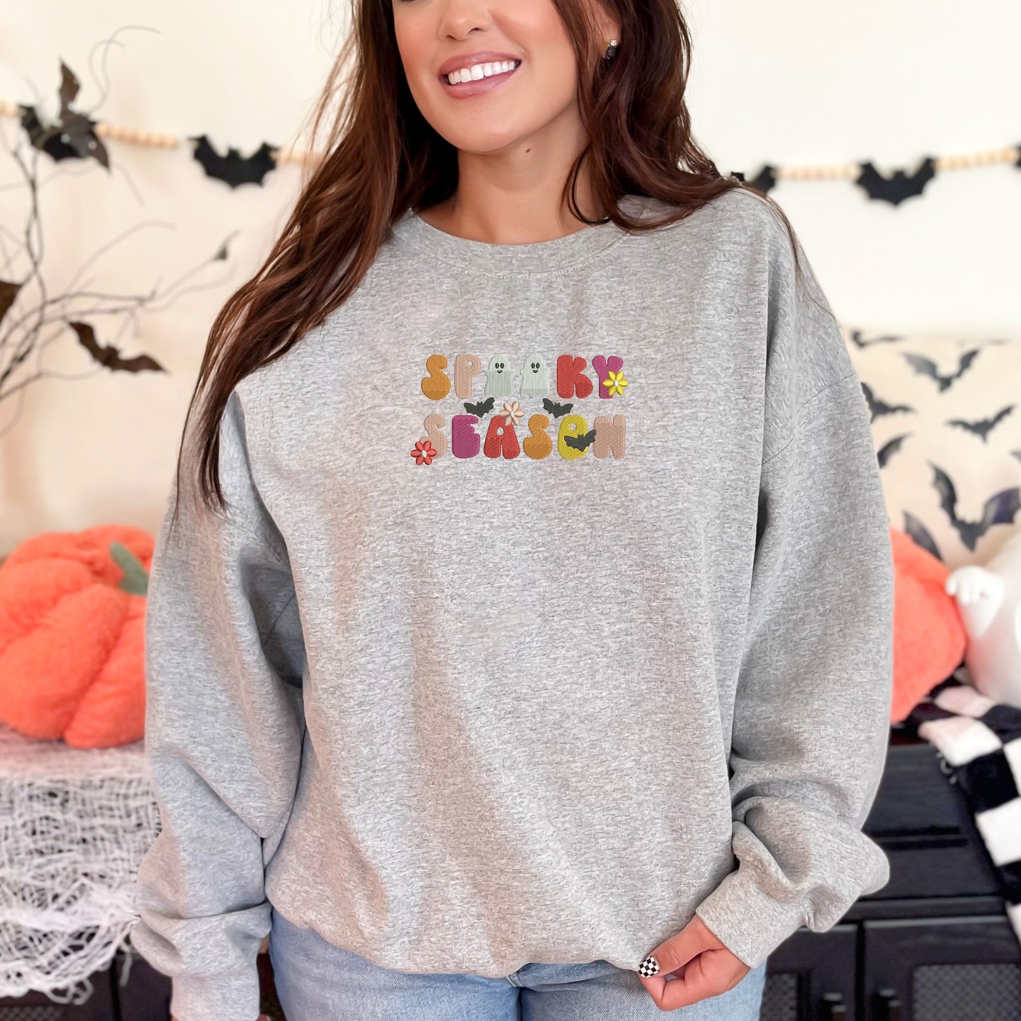 Spooky Season Grey Sweatshirt